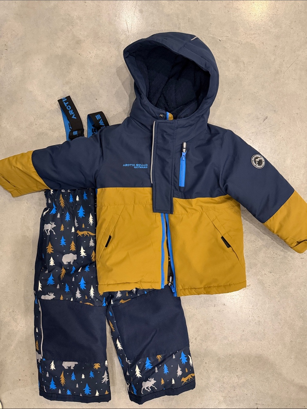 Kids' Blue and Gold Snow suit - 3T